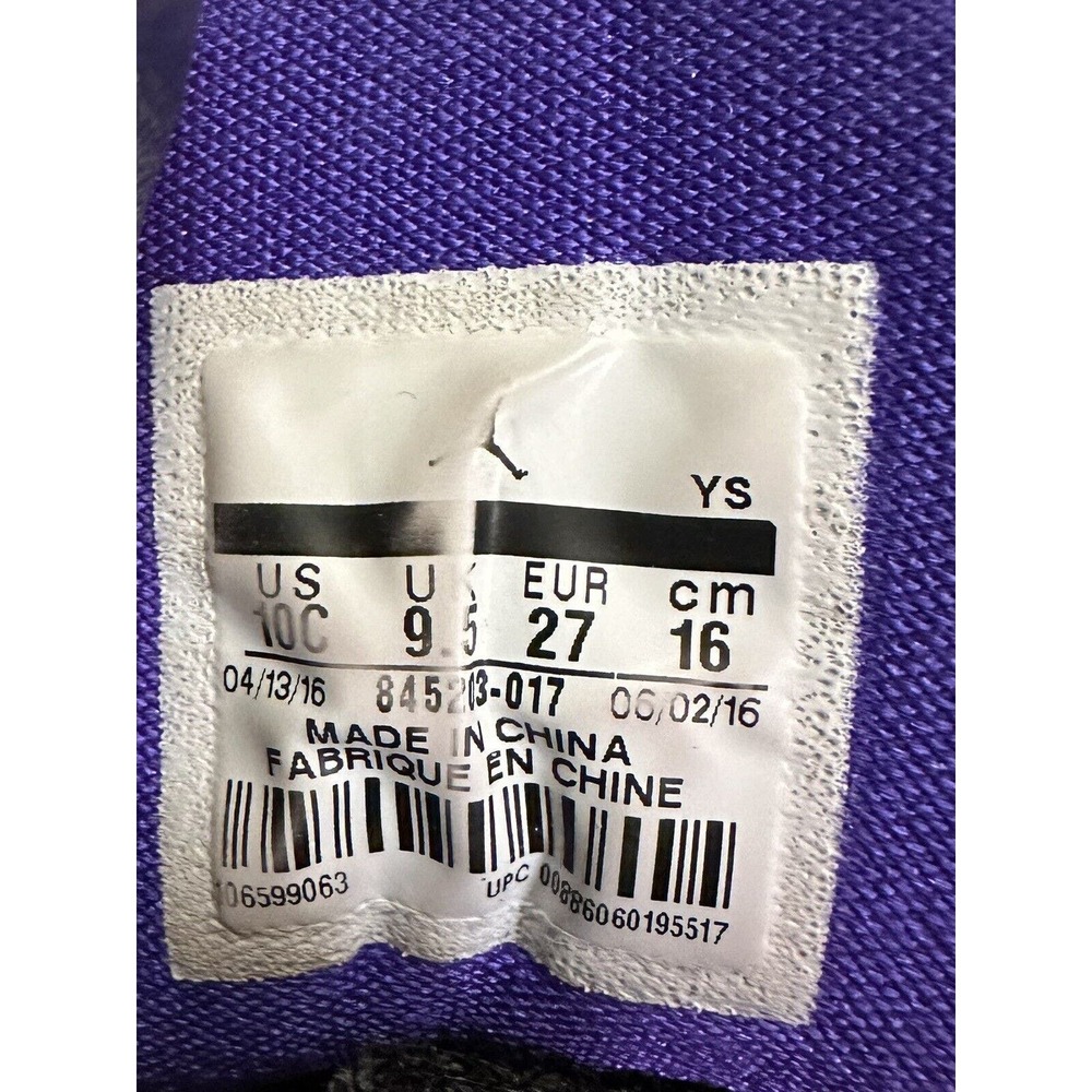 Nike Air Jordan Kids Jumpman Team Black Basketball Shoes - 10C - Picture 5 of 5